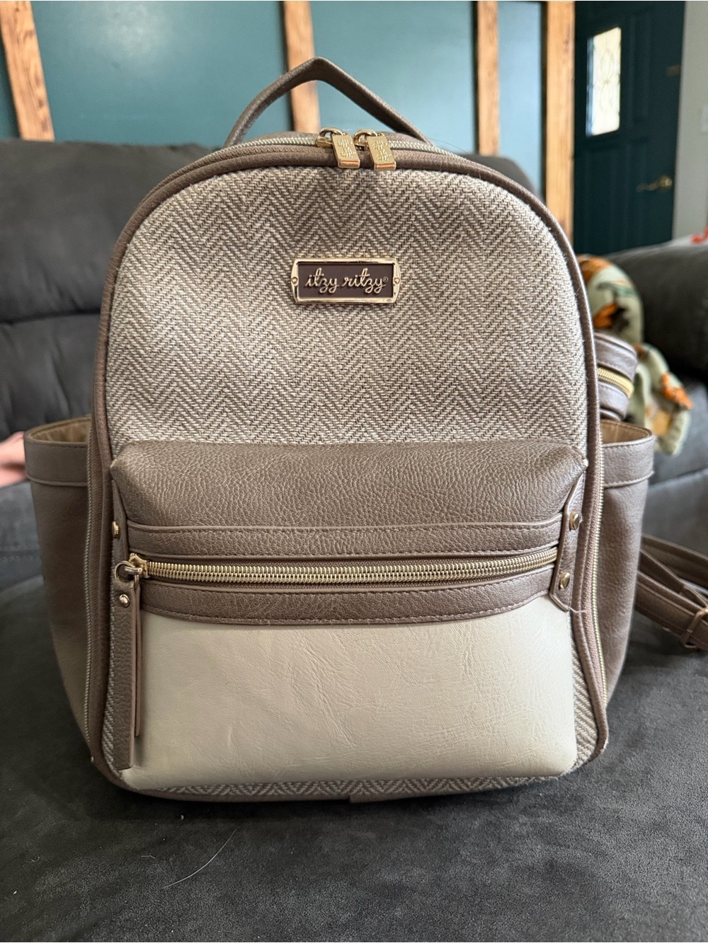Itzy Ritzy Vanilla Chai Mini Backpack